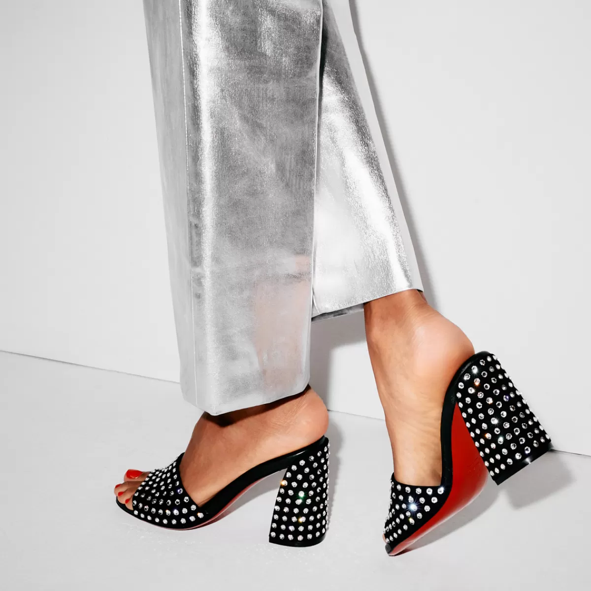 Jane Mule Strass Boum^Christian Louboutin Flash Sale